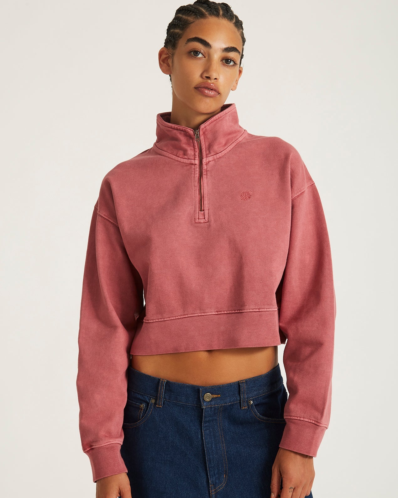 Eldridge Fundamental Cropped Quarter Zip Saturdays NYC Canada